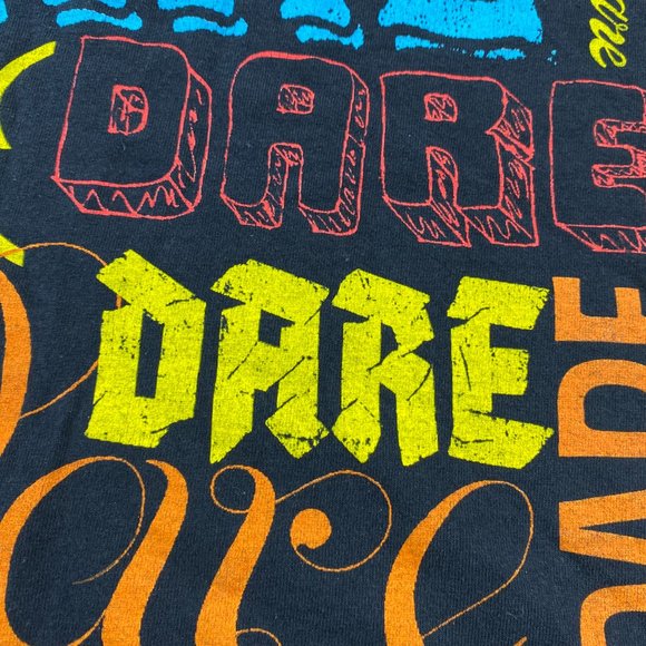 DARE Shirt Men Medium Black D.A.R.E. To Resist Drugs and Violence Graphic Retro - Picture 3 of 9